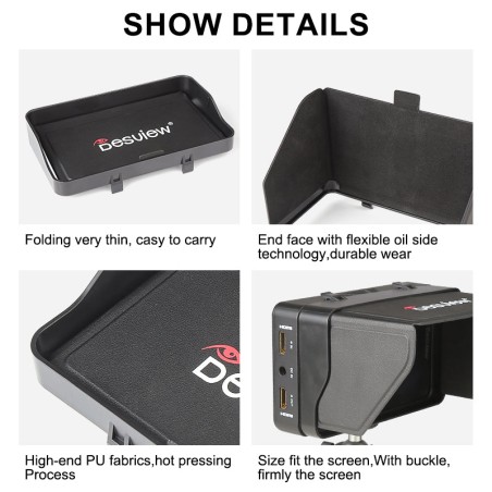 New Arrival Desview Camera Monitor Sunshade for R5II R6 R6II for Avoid the Sun and Strong Light Monitor Hood Coverage Sun Shade 