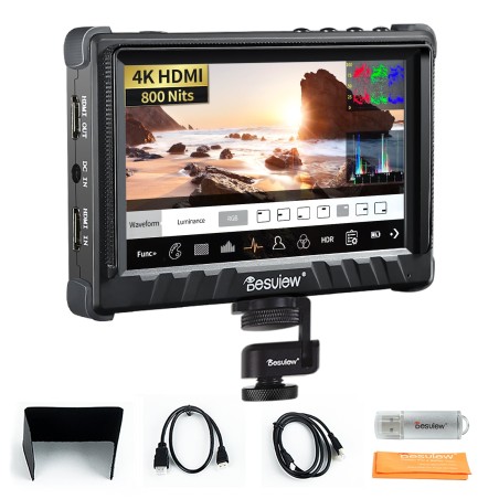 New Arrival Desview P5II Camera Field Monitor, Anti-Dropping, 5.5 inch High Brightness 1920*1080 IPS 4K HDMI Field Monitor with 